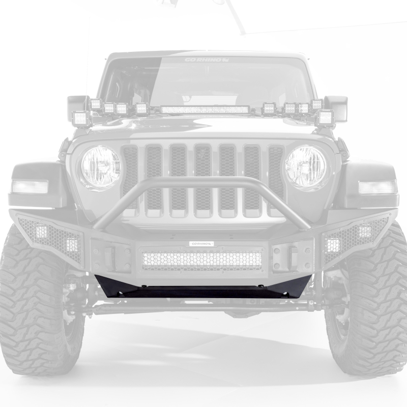 Jeep Wrangler Bumper - Front - Go Rhino - Rockline - Black - `18-`20
